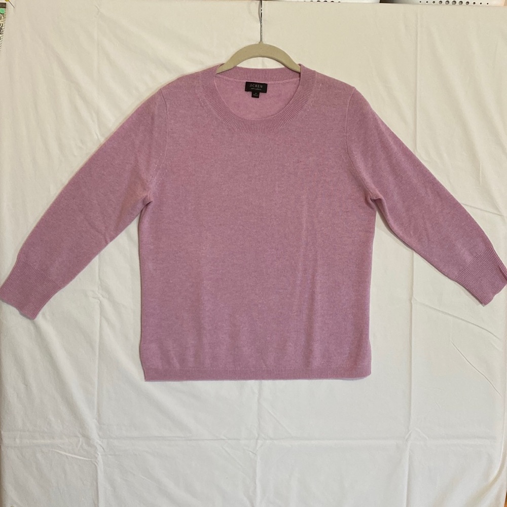 J. Crew Women’s Cashmere 3/4 sleeve sweater M